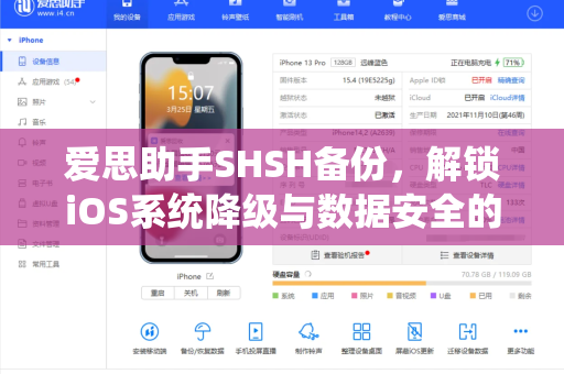 爱思助手SHSH备份，解锁iOS系统降级与数据安全的最佳方案-第1张图片-爱思助手下载 | 爱思官网 - 爱思官方最新版