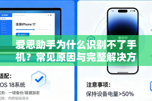 爱思助手为什么识别不了手机？常见原因与完整解决方案全解析-第1张图片-爱思助手下载 | 爱思官网 - 爱思官方最新版